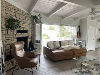 Leather Couch/Chaise