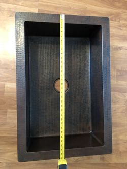 33x22x9 Copper Sink