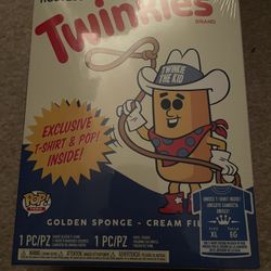 Funko Pop And Tee Shirt Bundle Xl Or Large Brand New Sealed Ad Icons Metallic Twinkie