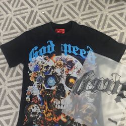 God Speed -Skull Head /Black Graphic Tee