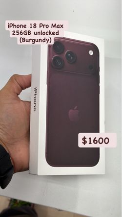iPhone 18 Pro Max 256GB Burgundy