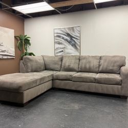 Beautiful Gray Sectional Sofa with Chaise- Delivery Available!
