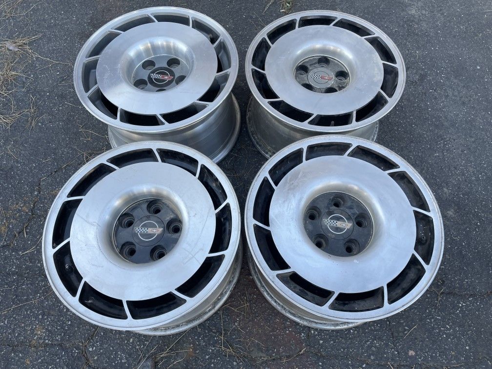 Four 84-87 corvette C4 16 inch Aluminum wheels. $80 each for Sale in ...