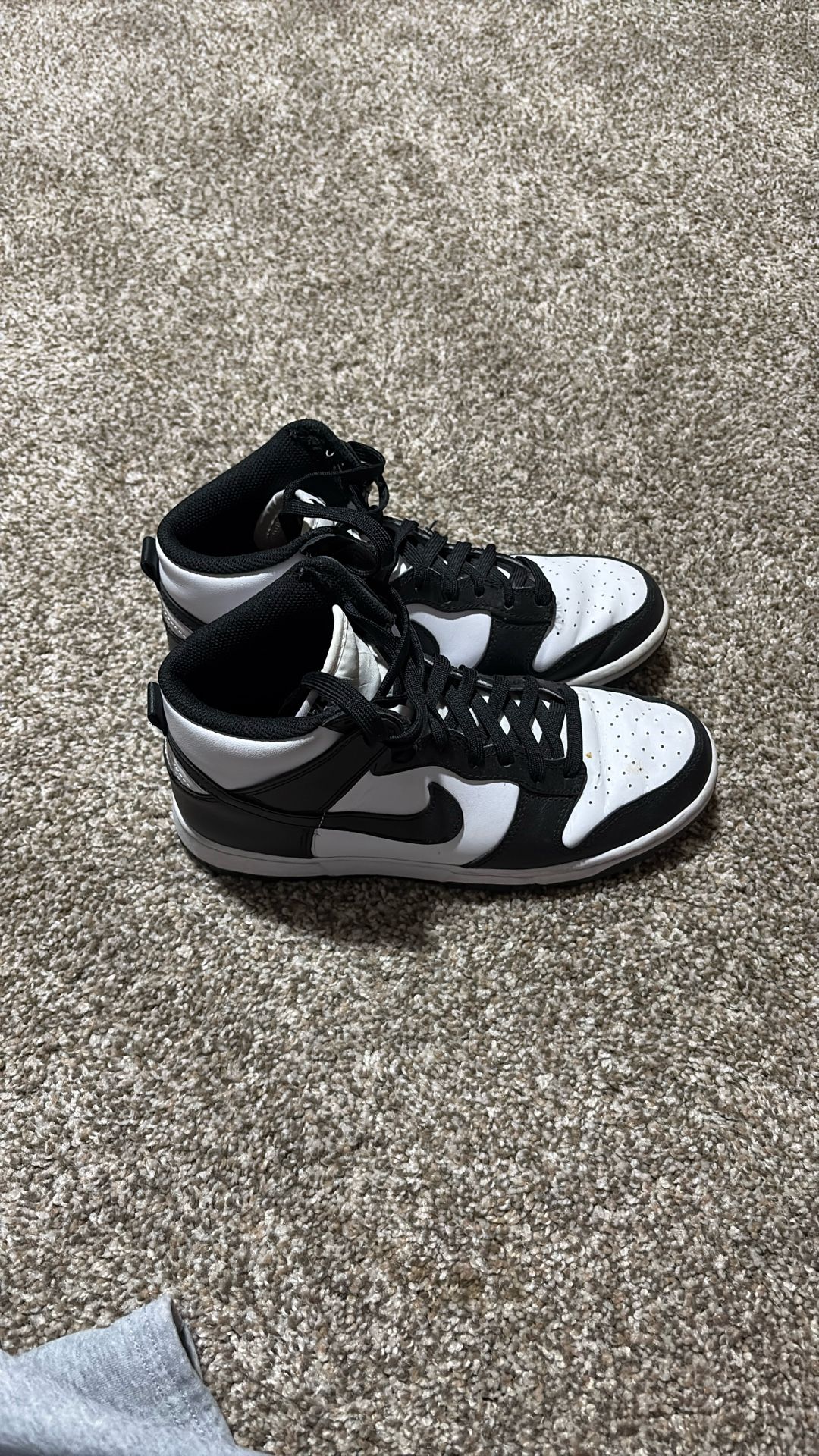 Nike Black And White High Tops