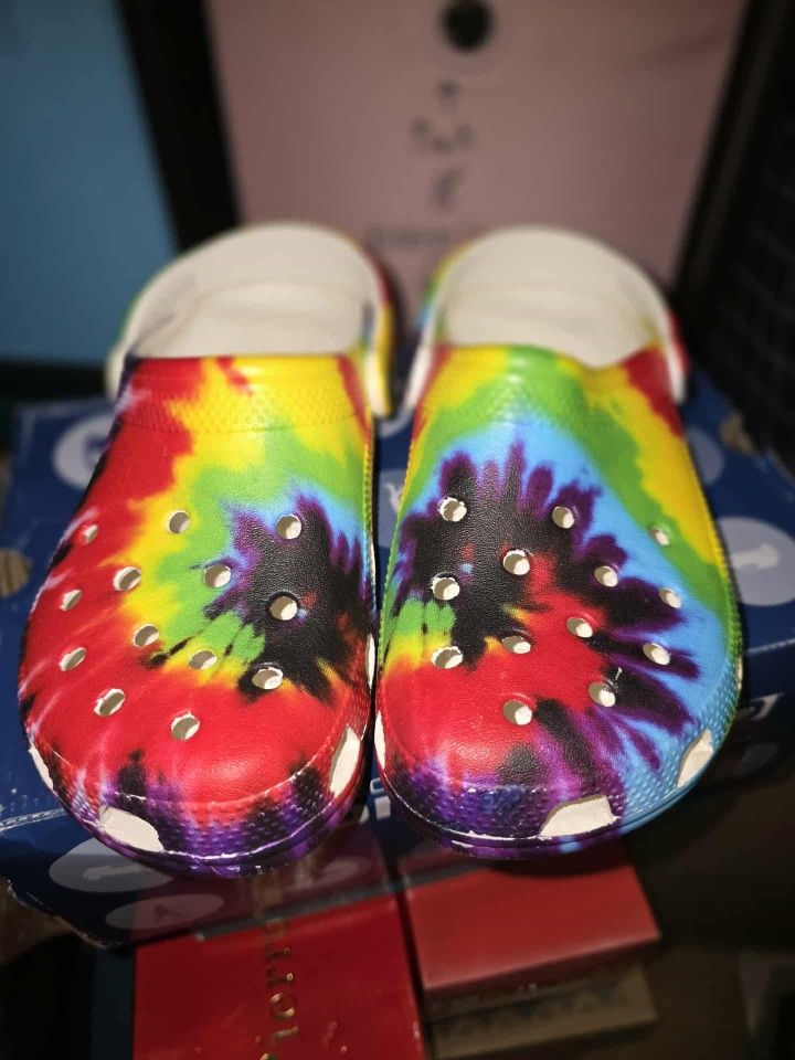  Multicolored Unisex Crocs (New)