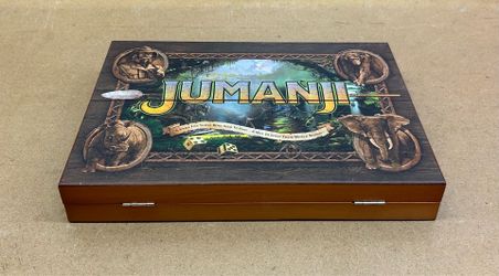 2022 Spin Master JUMANJI Board Game(incomplete) W/WOODEN Box 👀 (please read description)