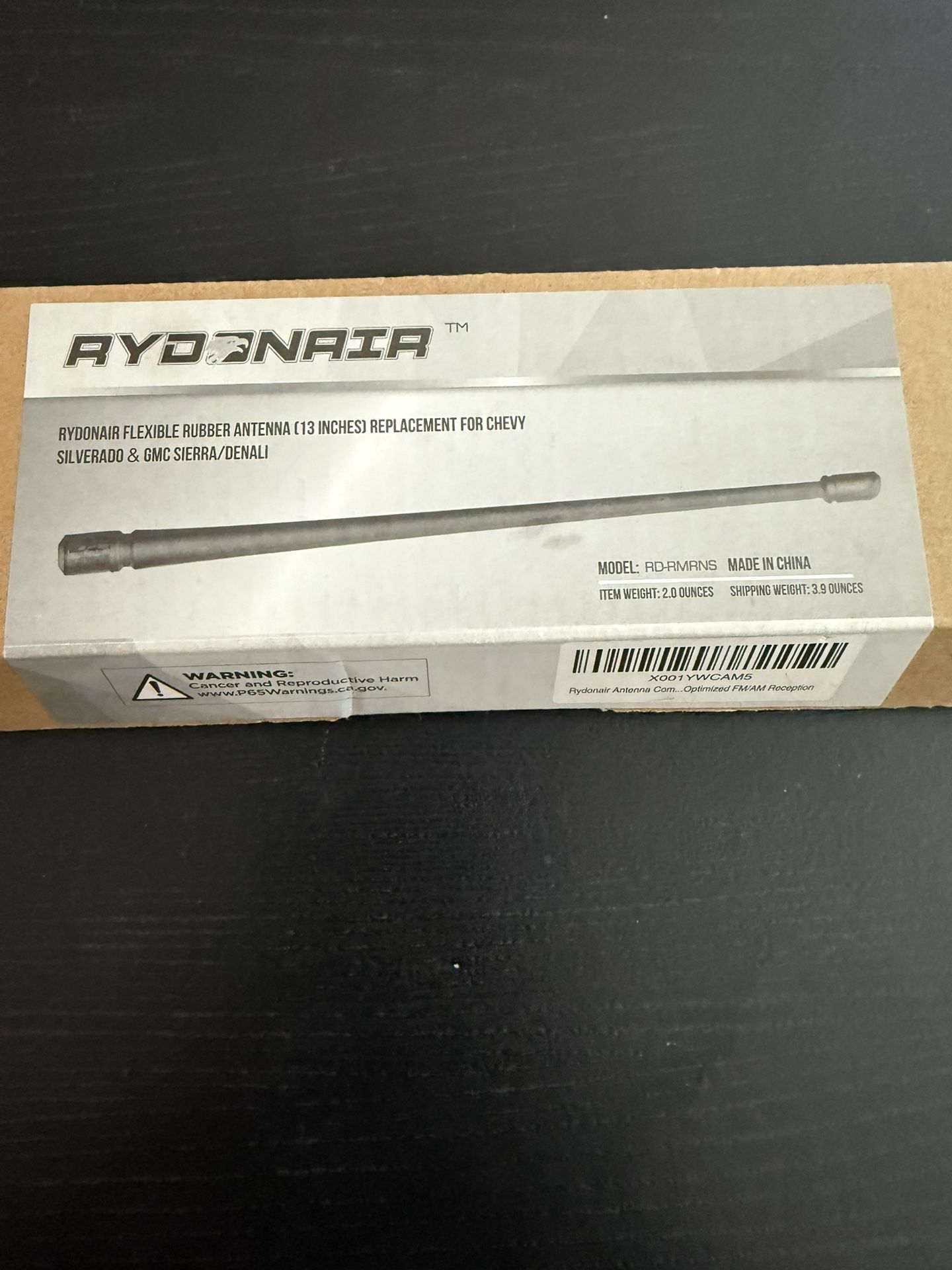 13” RYDONAIR Short Antenna - Never Used