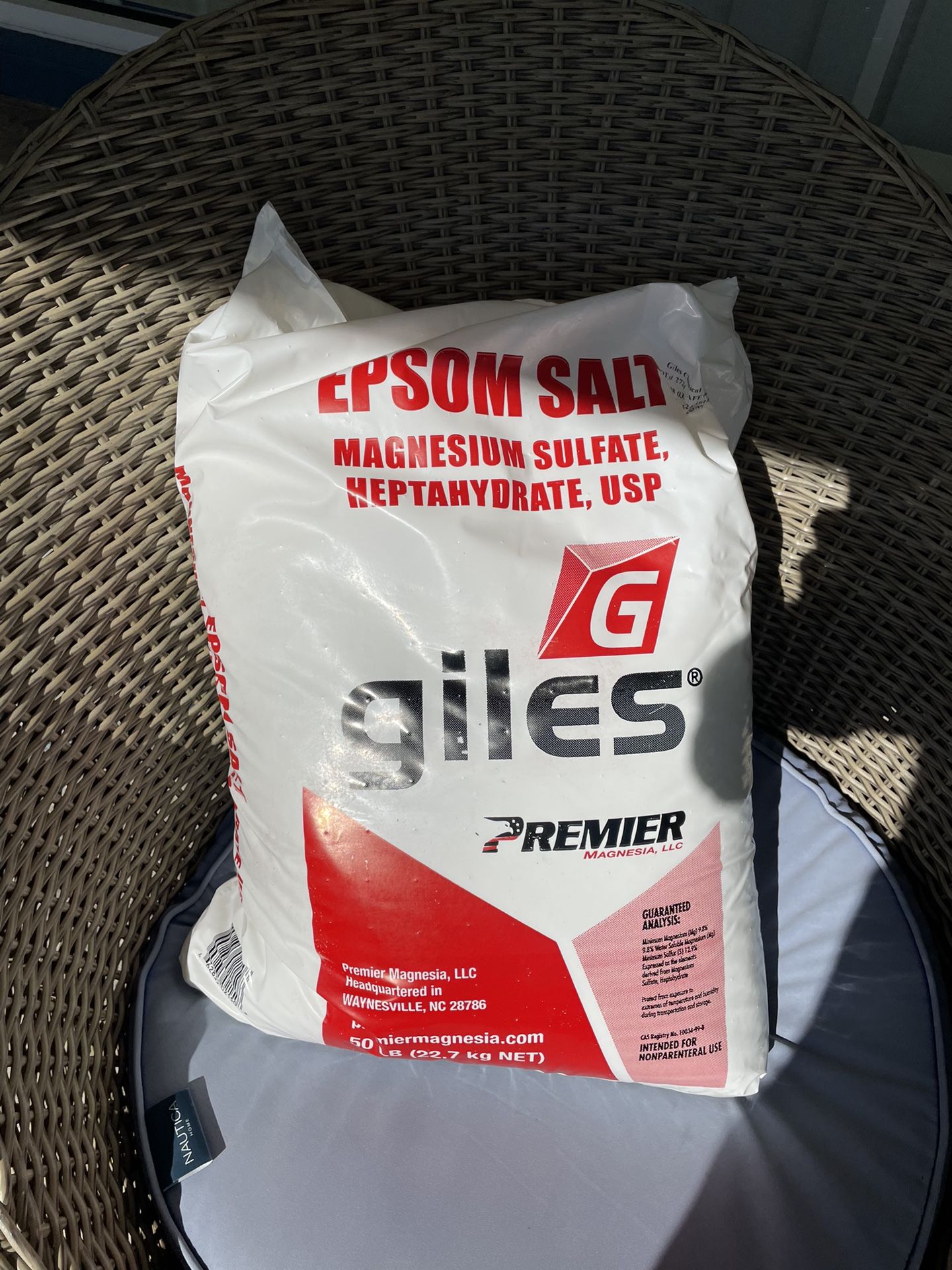 Epsom Salt 50lb Bag