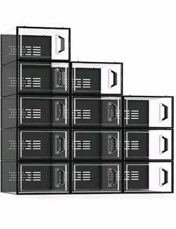 New in Box Stackable Shoe Boxes 12 Pack