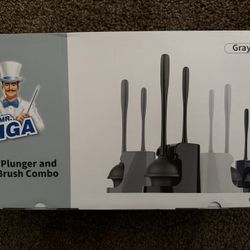 Mr Siga Toilet Plunger & Brush Set - 2 Pack