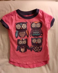 ARIZONA JEANS CO PINK OWL SHIRT