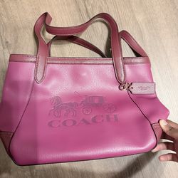 Coach Tote Bag + Matching Wallet – Pink – Authentic