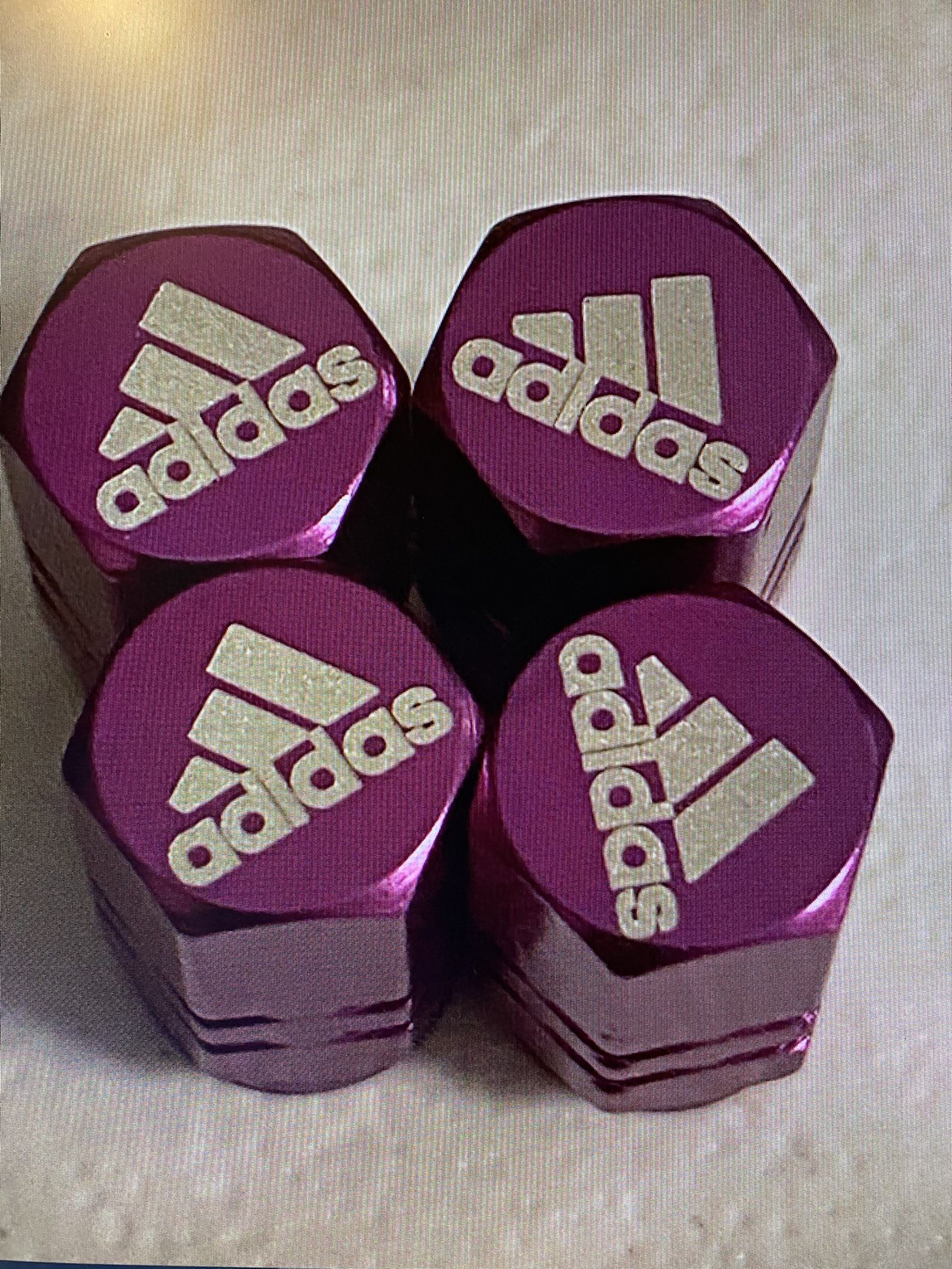 Adidas tire valve stem caps 4 Pack