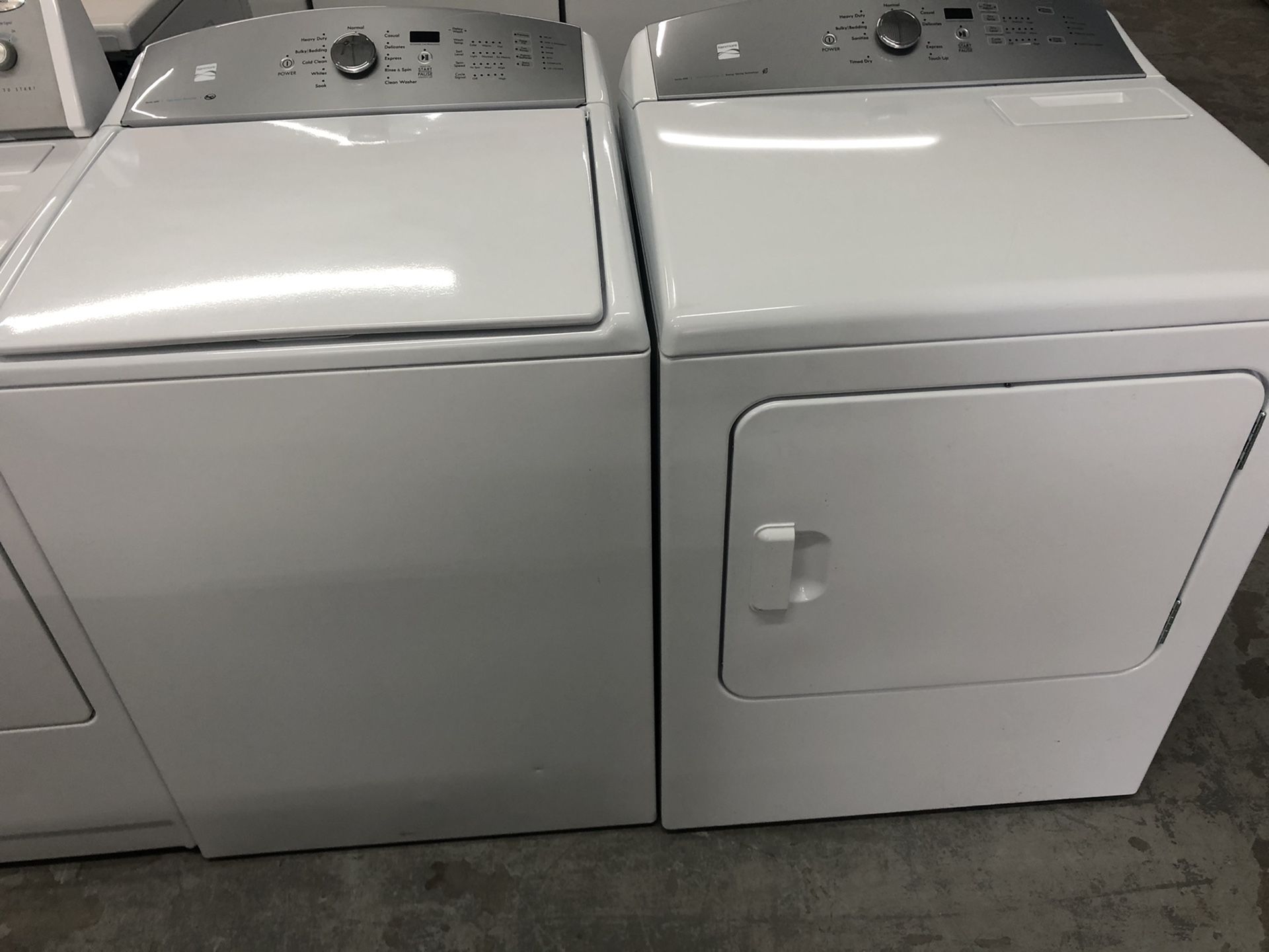 Matching Kenmore Washer Dryer Set