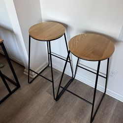 Two bar stools