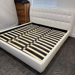 King Bed Frame (Very Good Condition) + Mattress (Fair Condition)