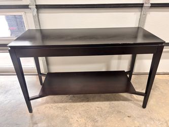 Living Spaces Dark Wood Console Table