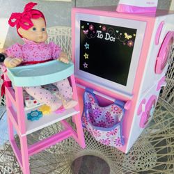 $70 American Girl Baby Doll And Accesorios 