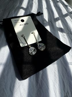 Holiday Jewelry Gift Bundle - Aldo CZ Silver Drops & Message Pendant Price: $20 OBO