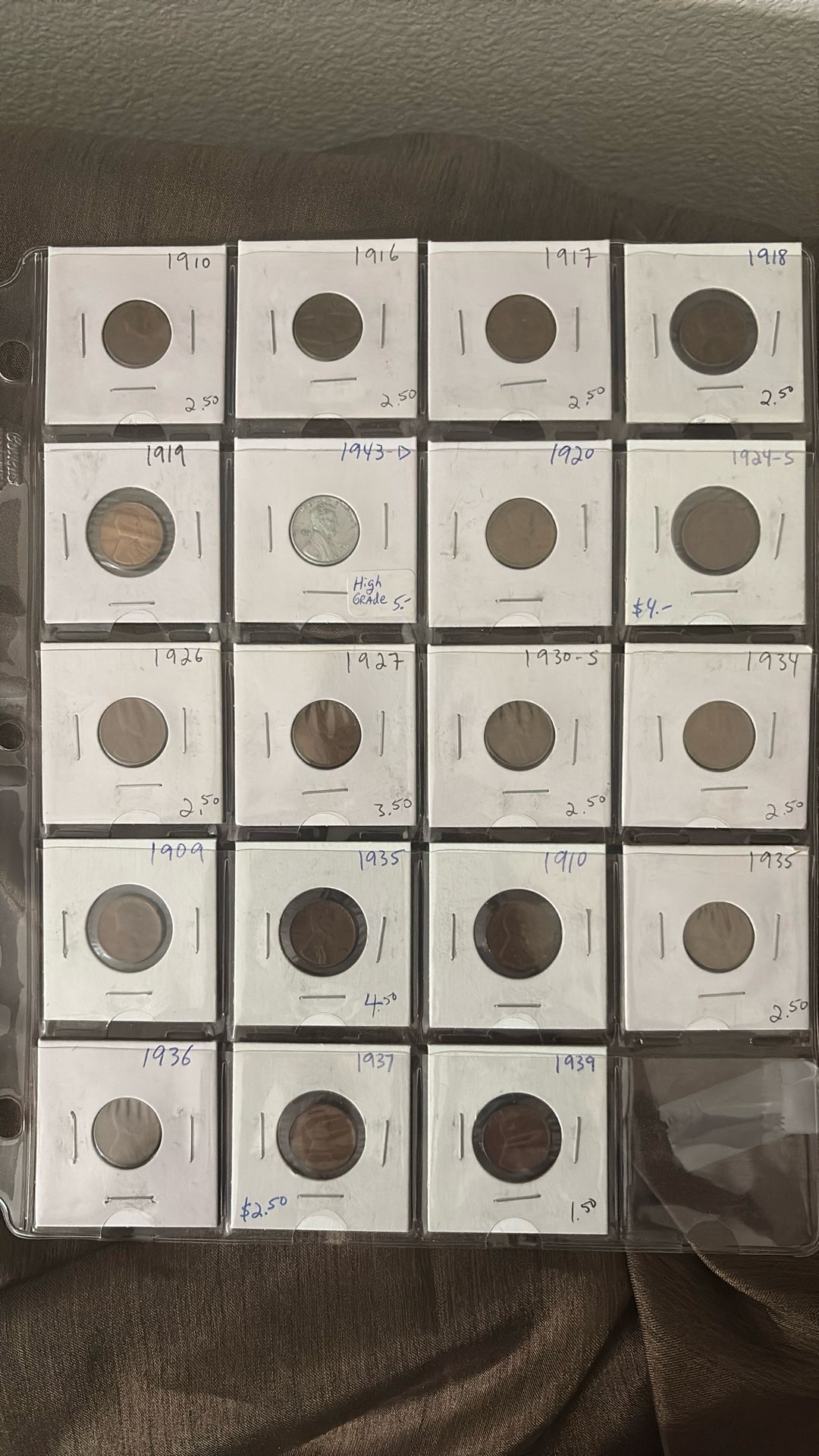Vintage Lincoln Pennies