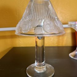 Vintage Crystal Clear Glass Fairy Lamp