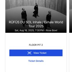 Rufus Du Sol Tickets LA