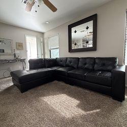 Black Leather Couch