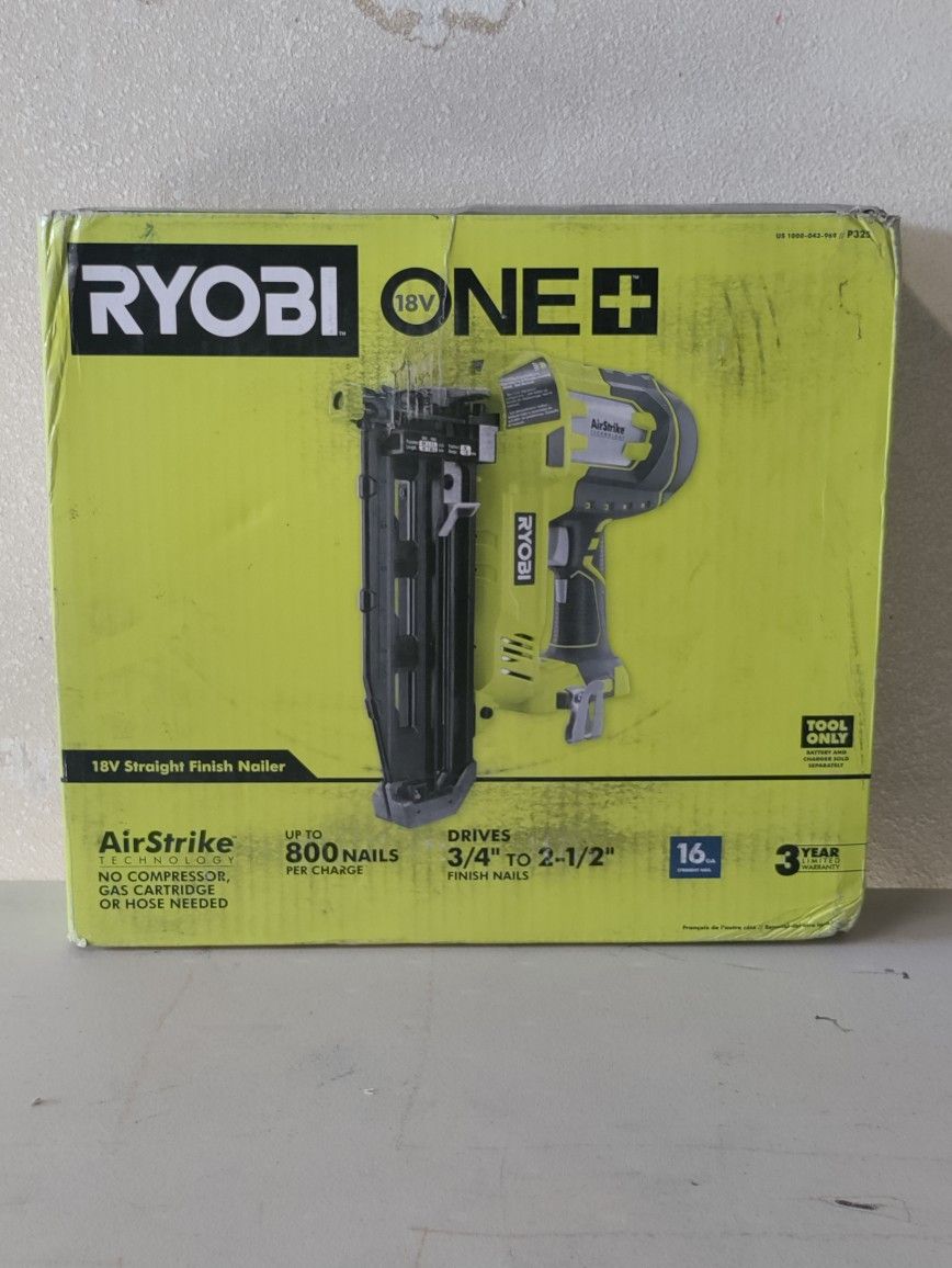 Ryobi 18v Onet Drive 3/4 To 2 1/2 Finish Nails