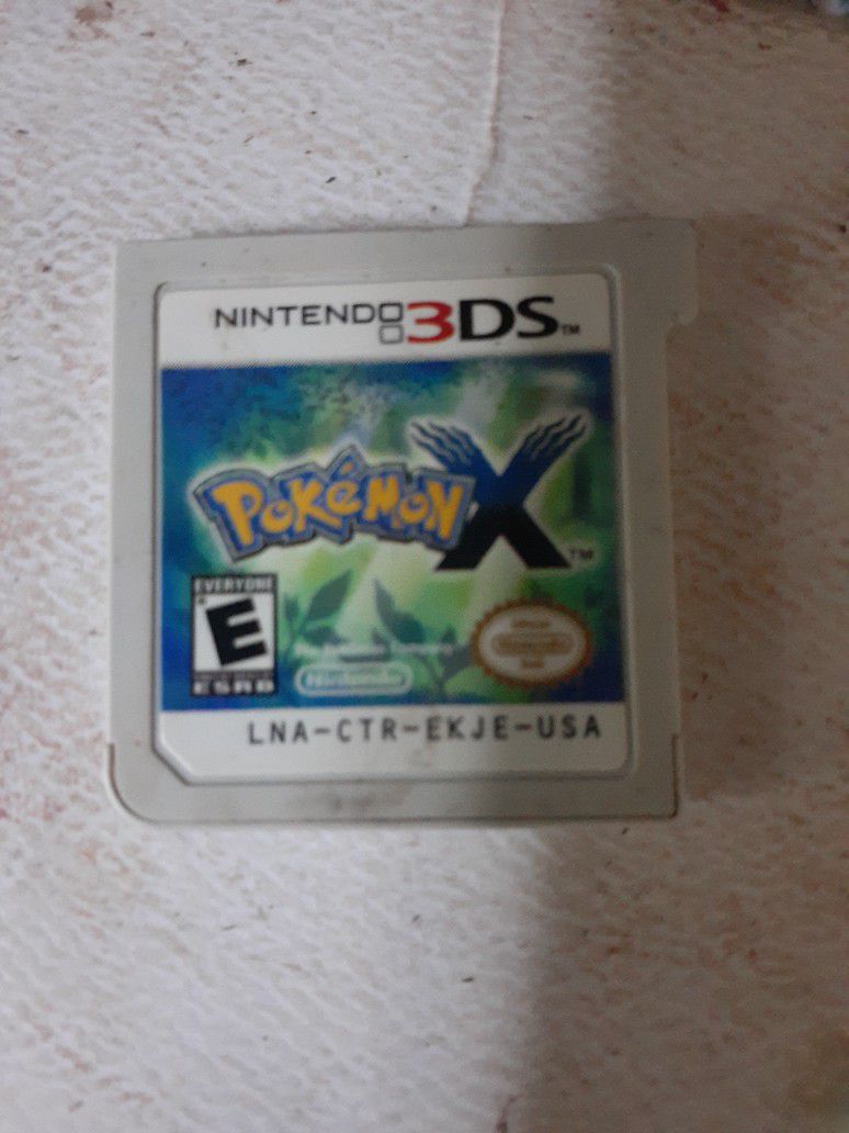 Pokemon X Nintendo 3DS Game No Case