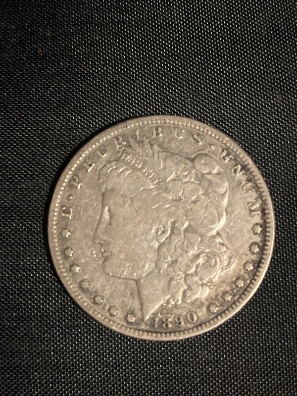 1890-CC Morgan Silver Dollar