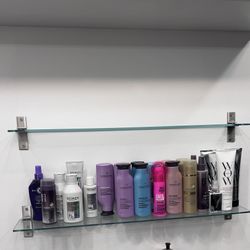 Glass Floating Shelves