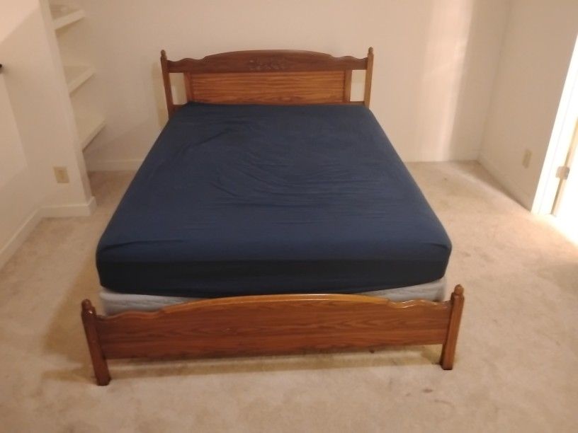 Queen Bed, Mattress, Box Spring