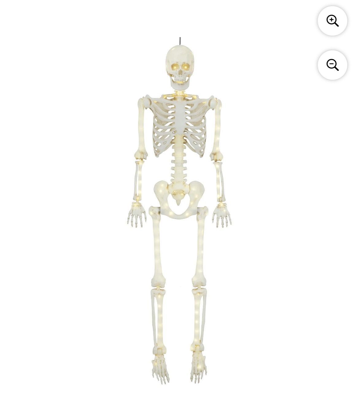 5ft Light Up Poseable Skeleton Decoration, Halloween Outdoor Decor, by Way To Celebrate