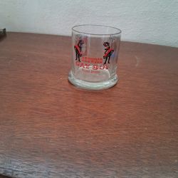 Vintage  Whiskey  Rocks Glass White  Horse Cellar