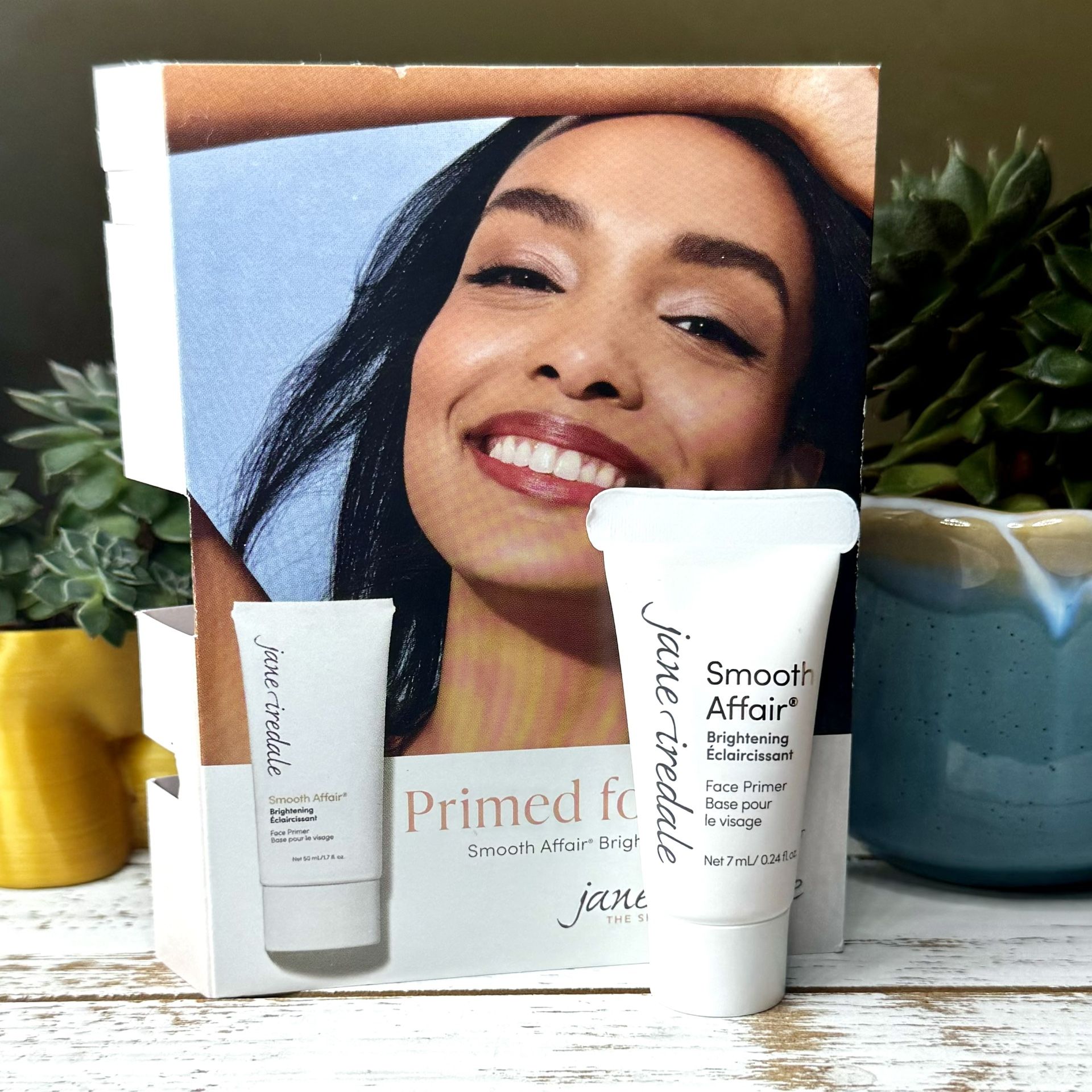 Jane Iredale Smooth Brightening Face Primer Mini / Travel size Sealed New!