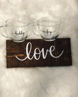 Hubby and wifey mug