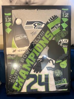Seahawks Shadow Box 29 x 38 Full