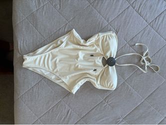 Off white bathing suit bikini one piece body suit cowgirl