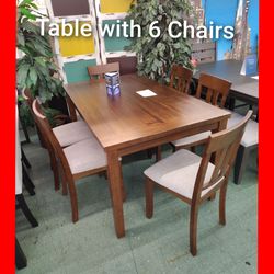 🤩 Dining Table with 6 Chairs
