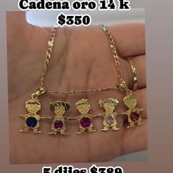 Cadena Y Dije Oro 14 K
