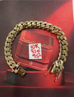 10K Solid Gold 🇨🇺 Links Bracelet 80Gr 8.5 Inches Long