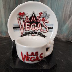 Mini Las Vegas Cup & Saucer with stand