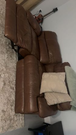 Brown Leather Recliner