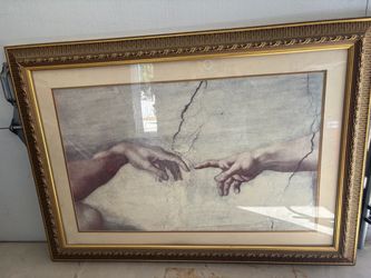 Creation of Adam Framed Art Print