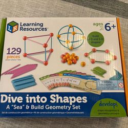 Learning Resources Building Shapes Math Homeschool STEM