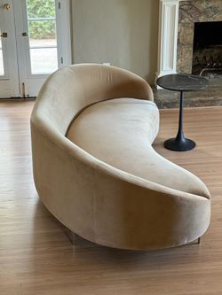 CB2 curvo 95” sofa curved
