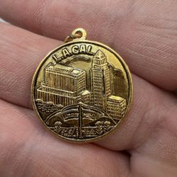 California Gold Charm Stamped 