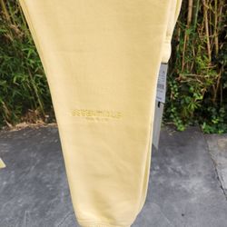 Fear Of God Essentials Sweatpants Lemonade Yellow Size Medium 
