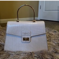 White Animal Print Purse 