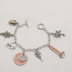 I Love Autumn Charm Bracelet